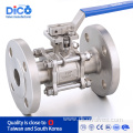 ISO Pad DIN PN16-40 3PC flange ball valve